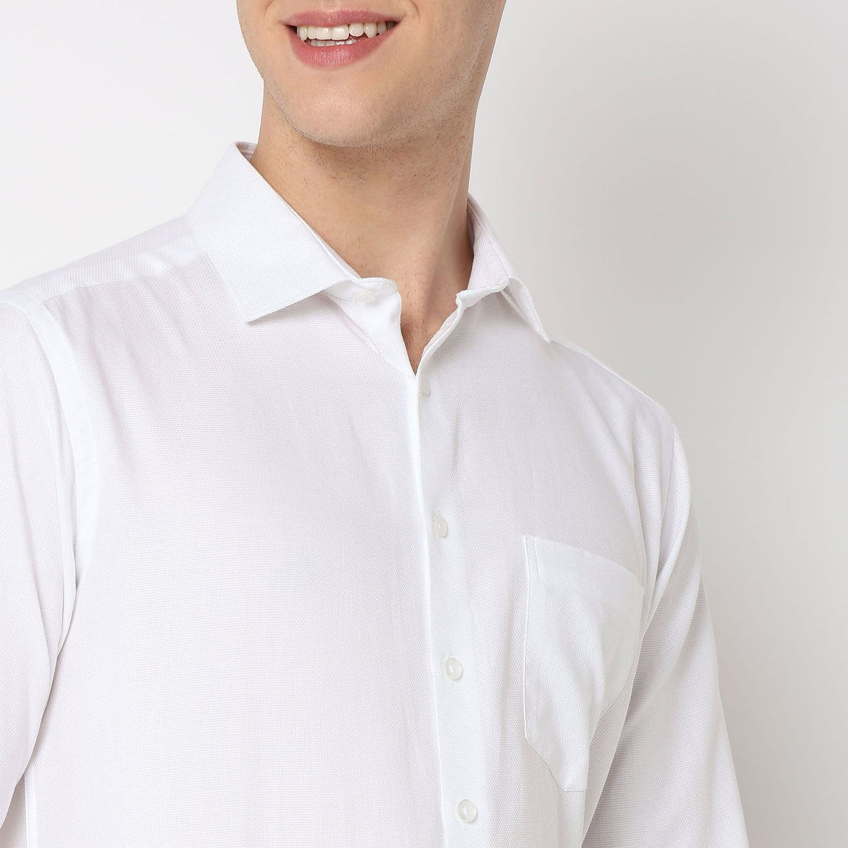 Slim Fit Solid Shirt