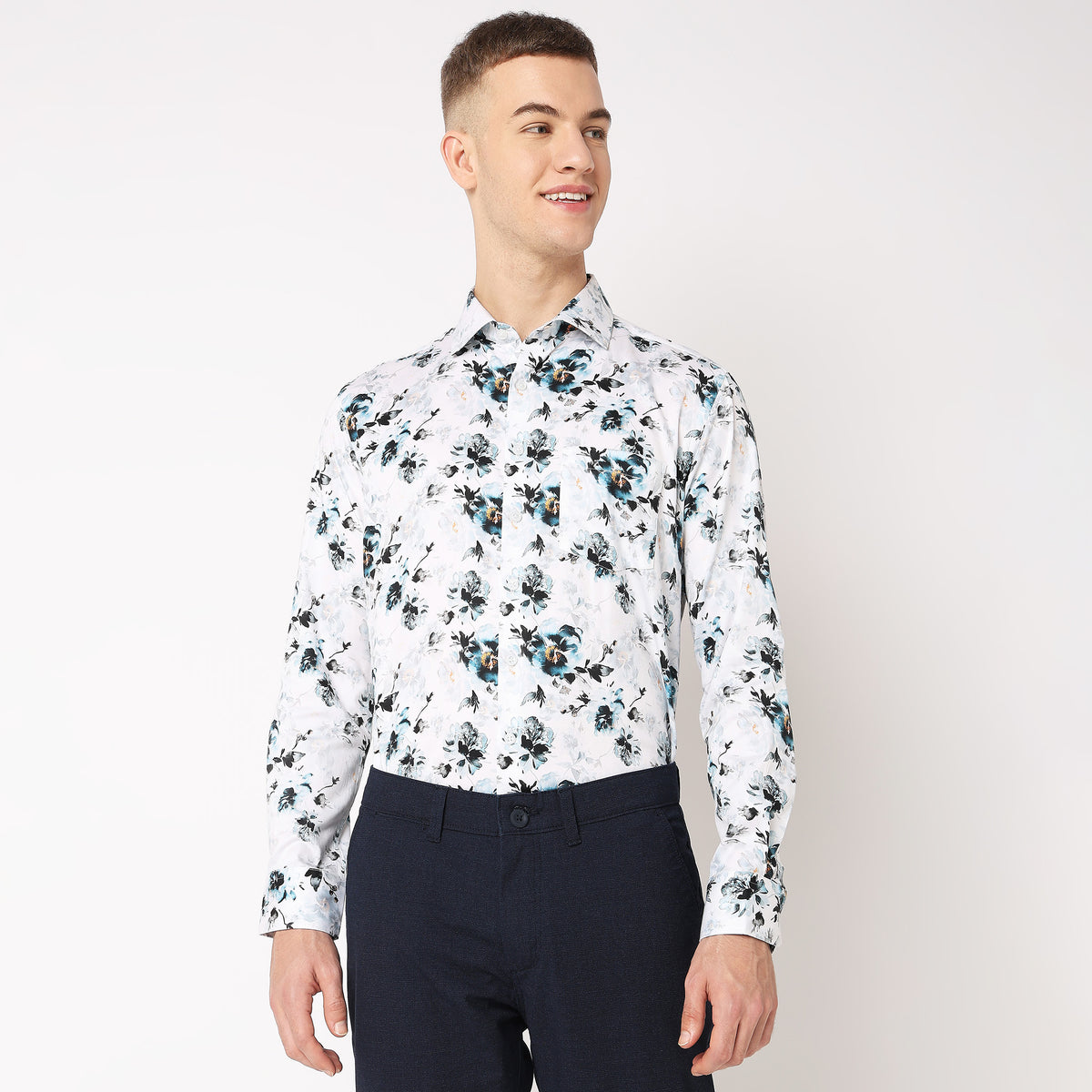 Slim Fit Printed Shirt