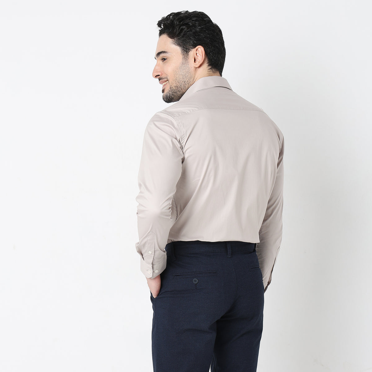 Slim Fit Solid Shirt