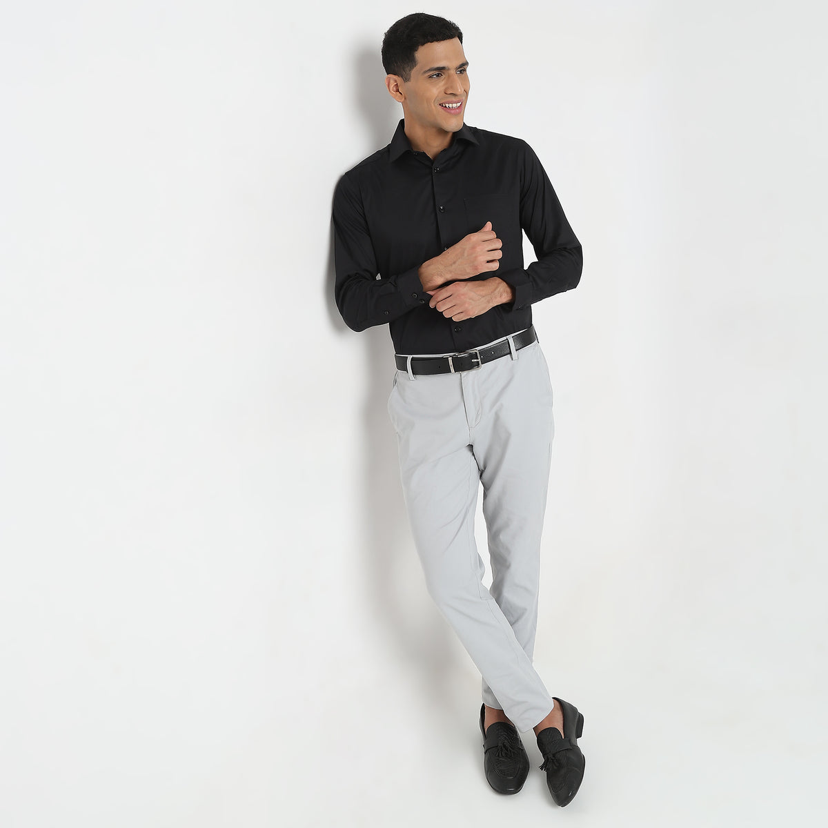 Slim Fit Solid Shirt