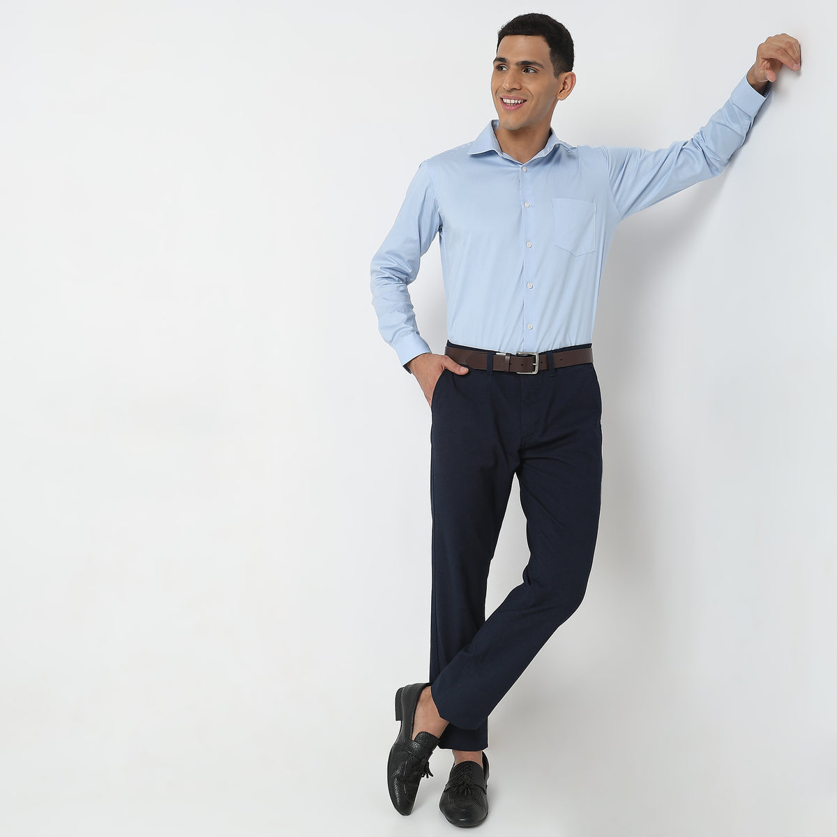 Slim Fit Solid Shirt