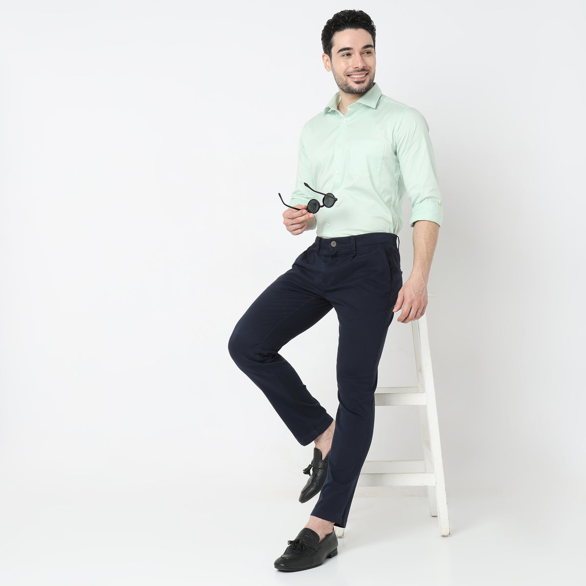 Slim Fit Solid Shirt