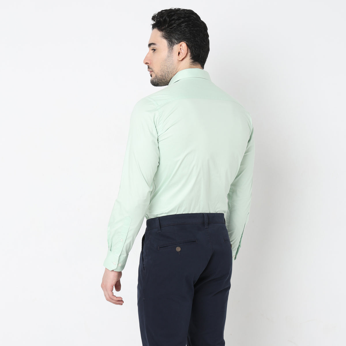 Slim Fit Solid Shirt