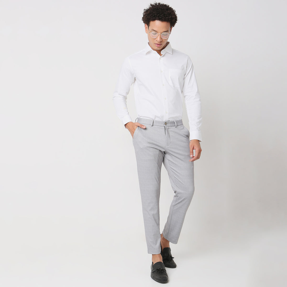 Slim Fit Solid Shirt