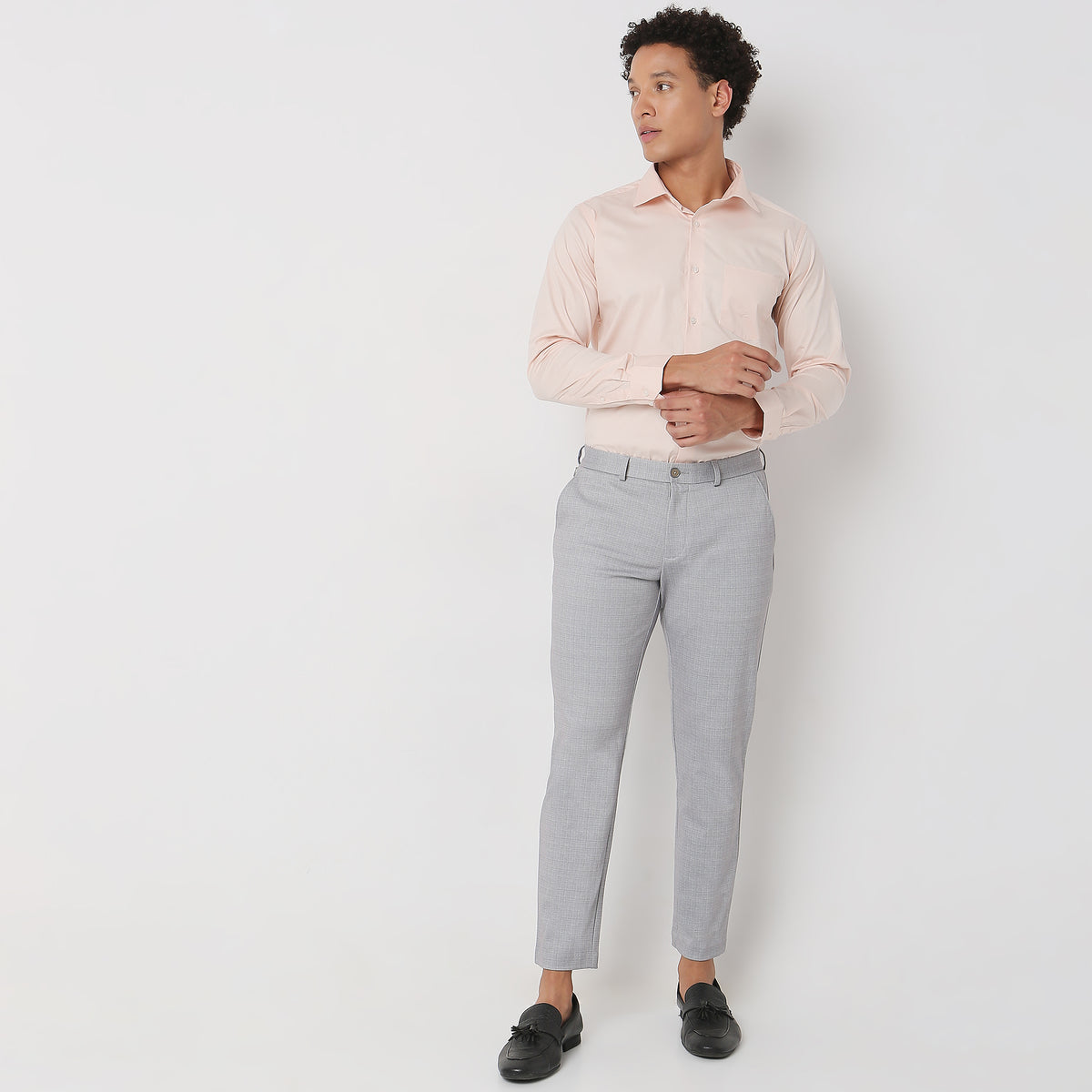 Slim Fit Solid Shirt