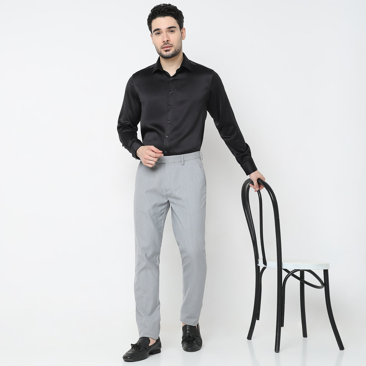 Slim Fit Solid Shirt