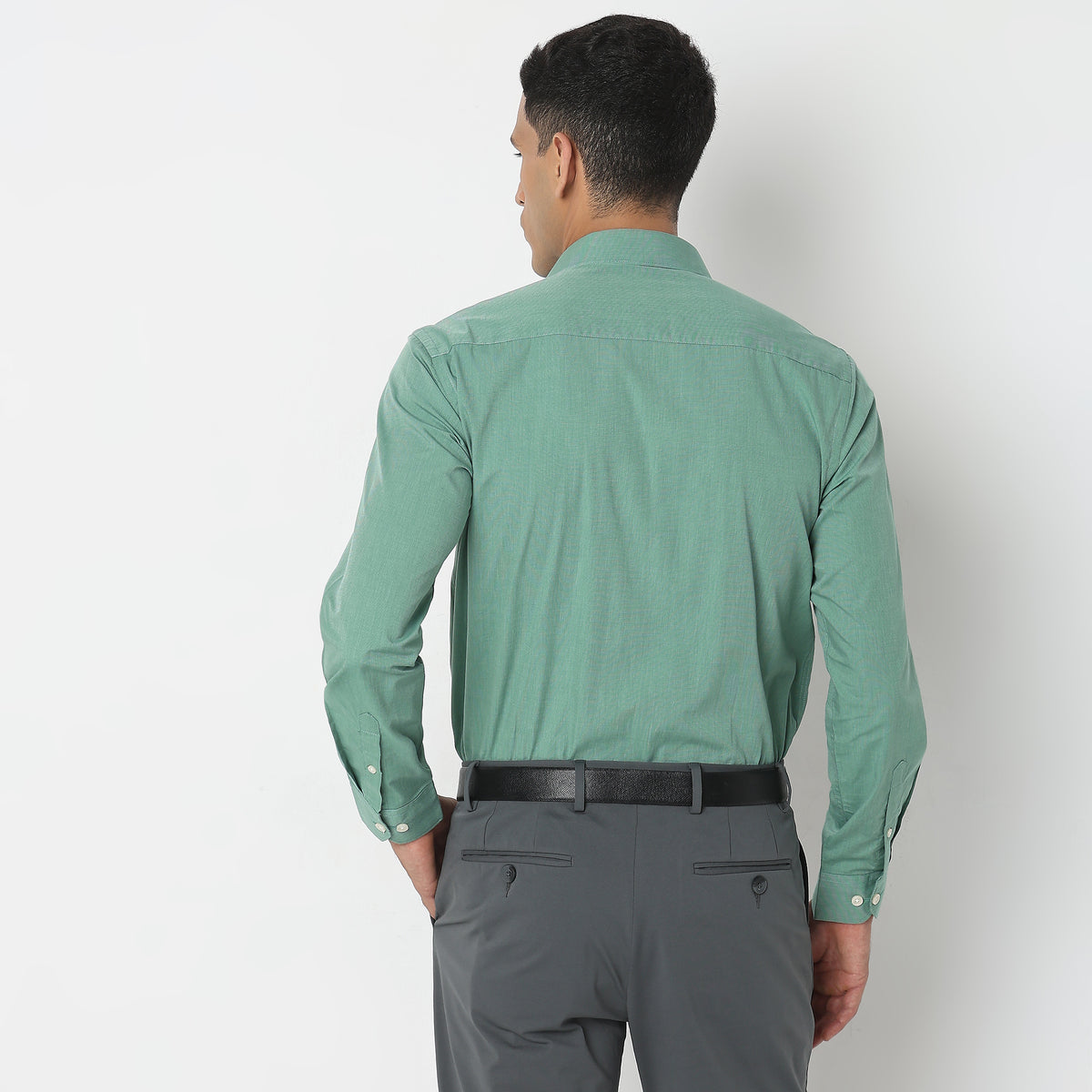 Slim Fit Solid Shirt