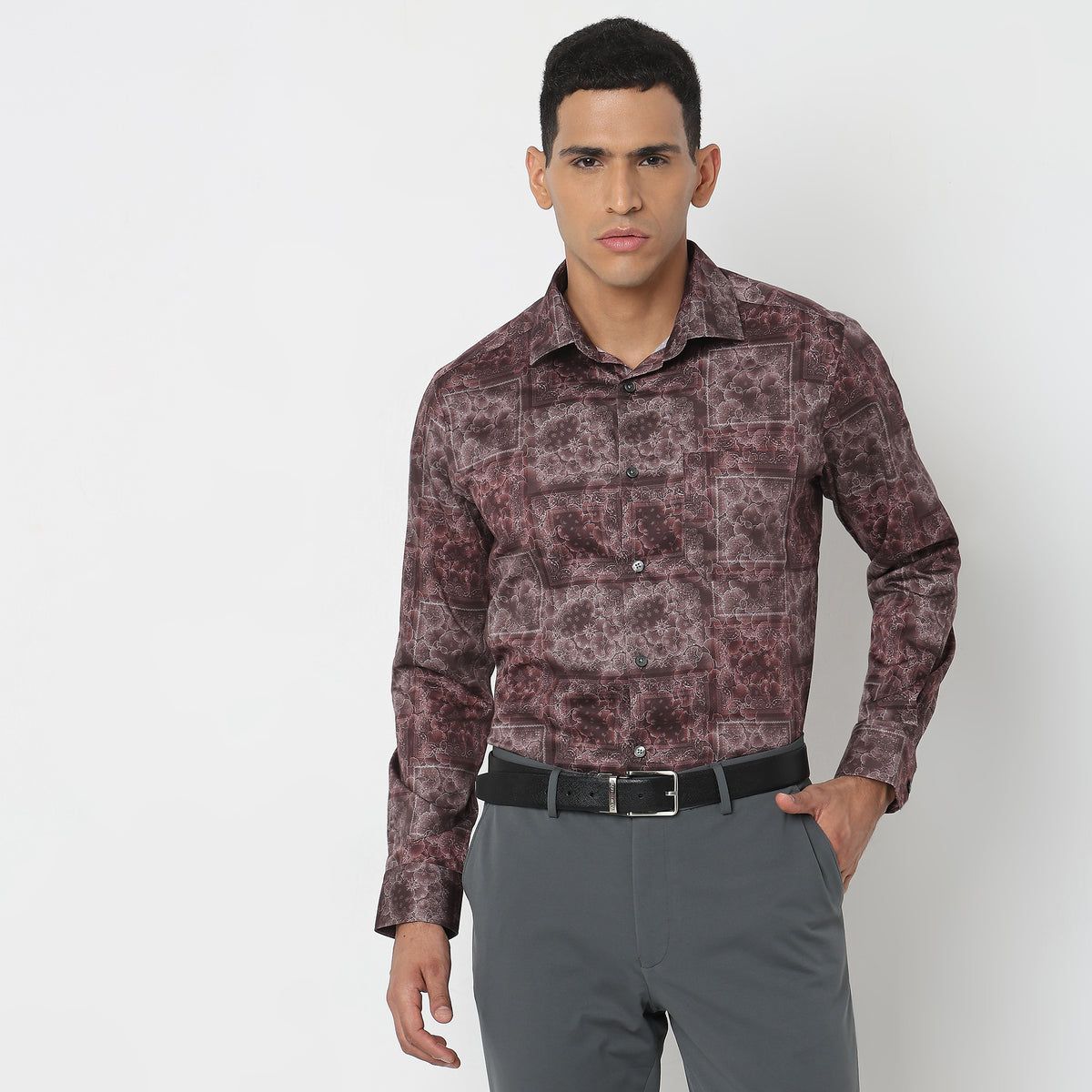 Slim Fit Printed Shirt