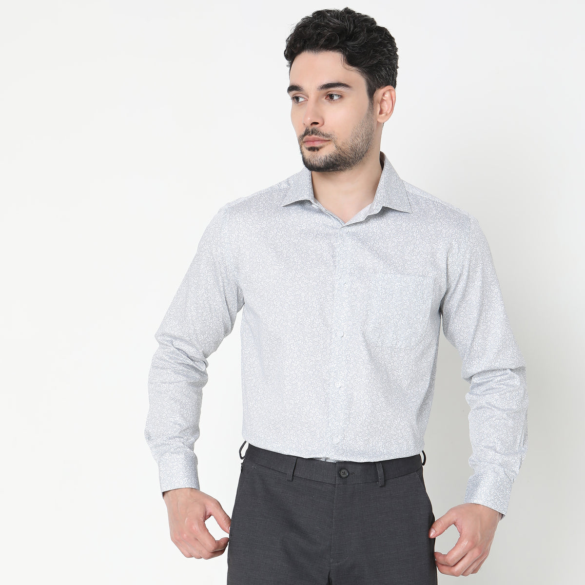 Regular Fit Solid Shirt