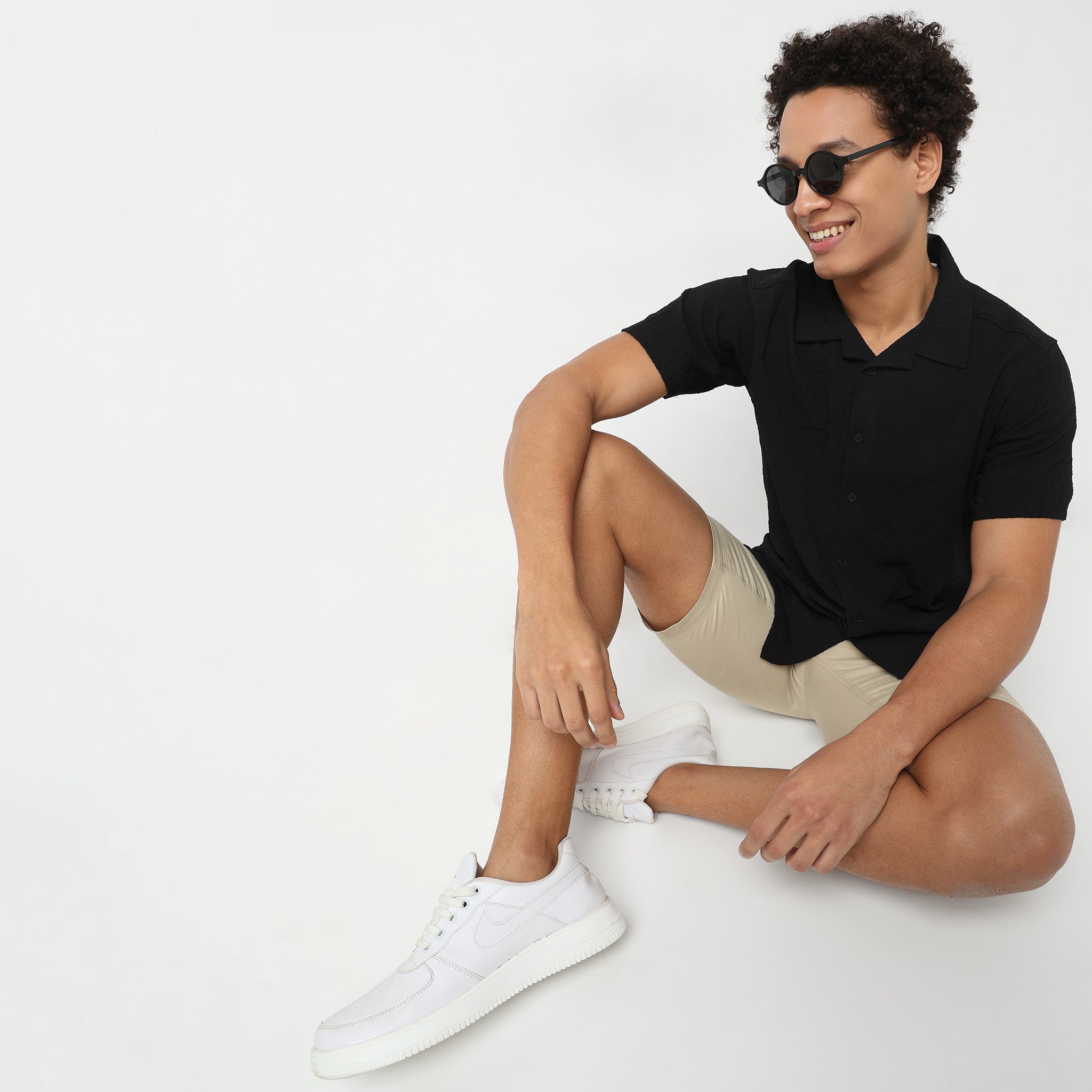Relaxed Fit Solid Shirt