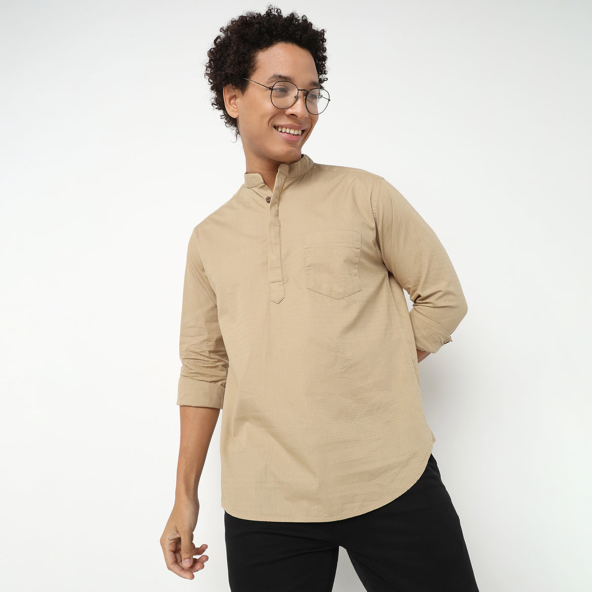 Regular Fit Solid Shirt