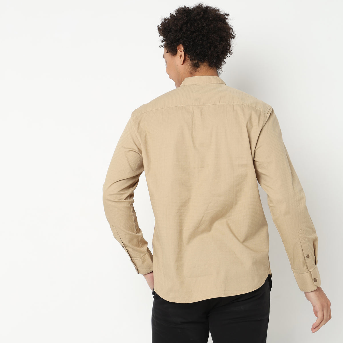 Regular Fit Solid Shirt