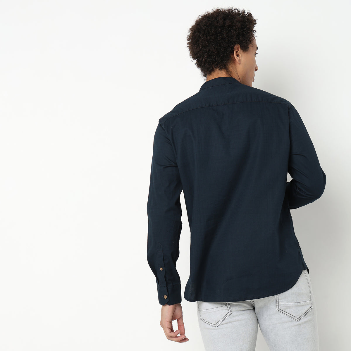 Regular Fit Solid Shirt