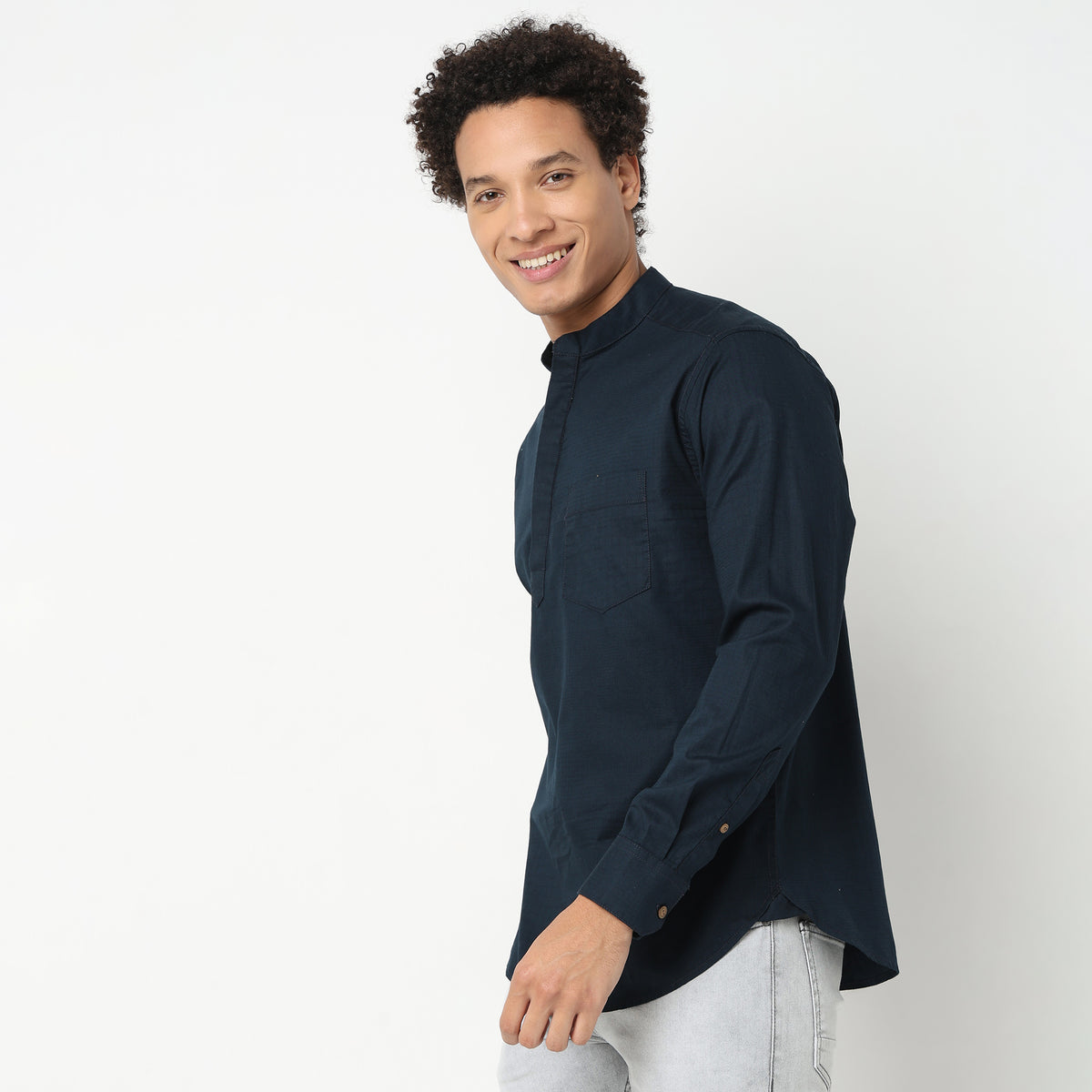 Regular Fit Solid Shirt