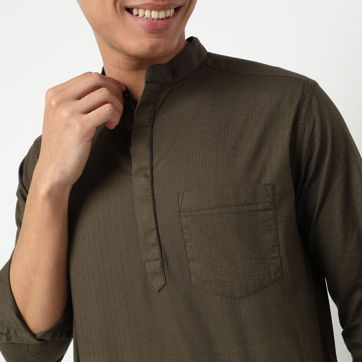 Regular Fit Solid Shirt