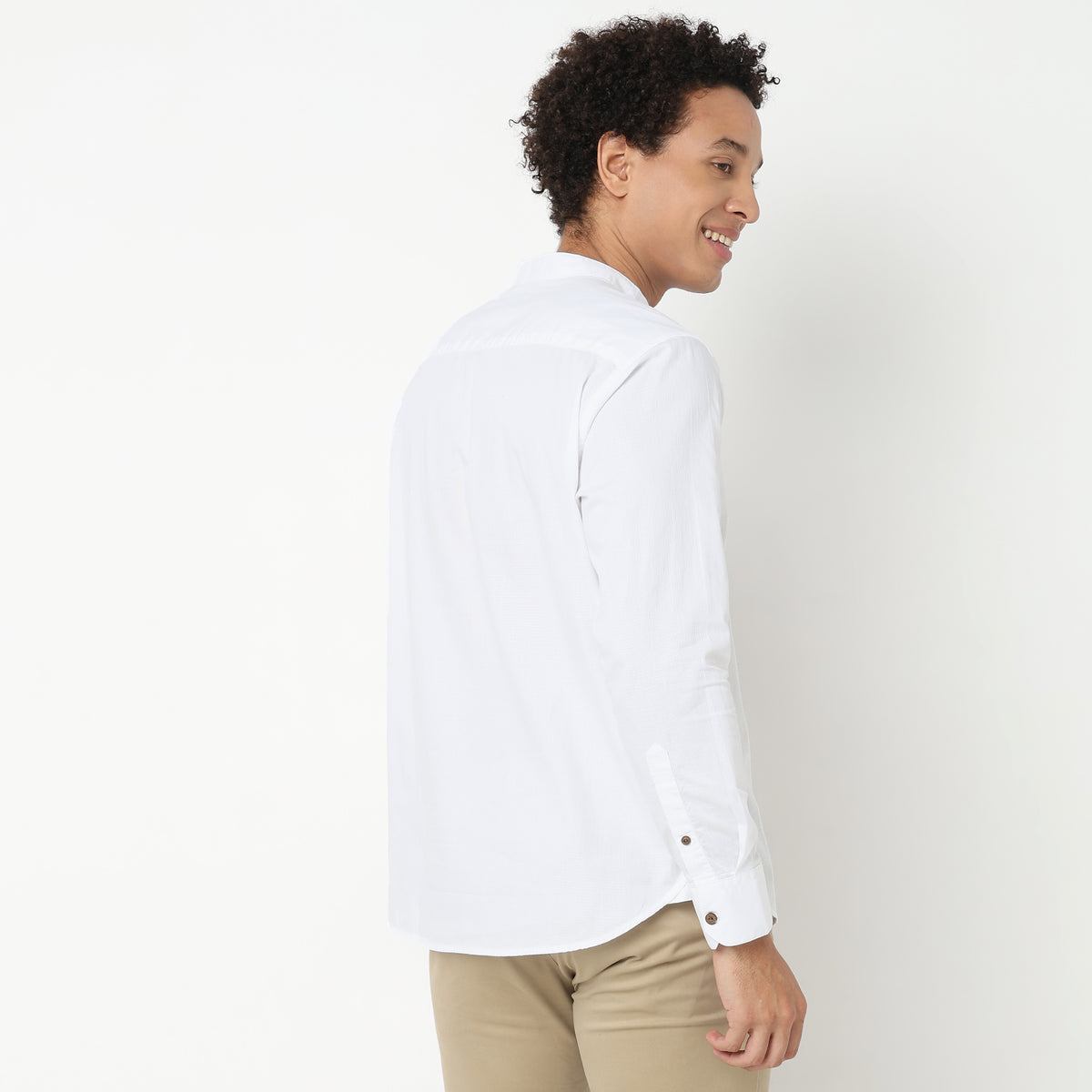 Regular Fit Solid Shirt