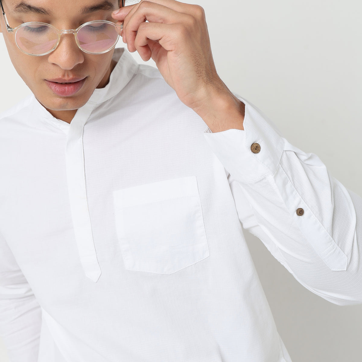 Regular Fit Solid Shirt