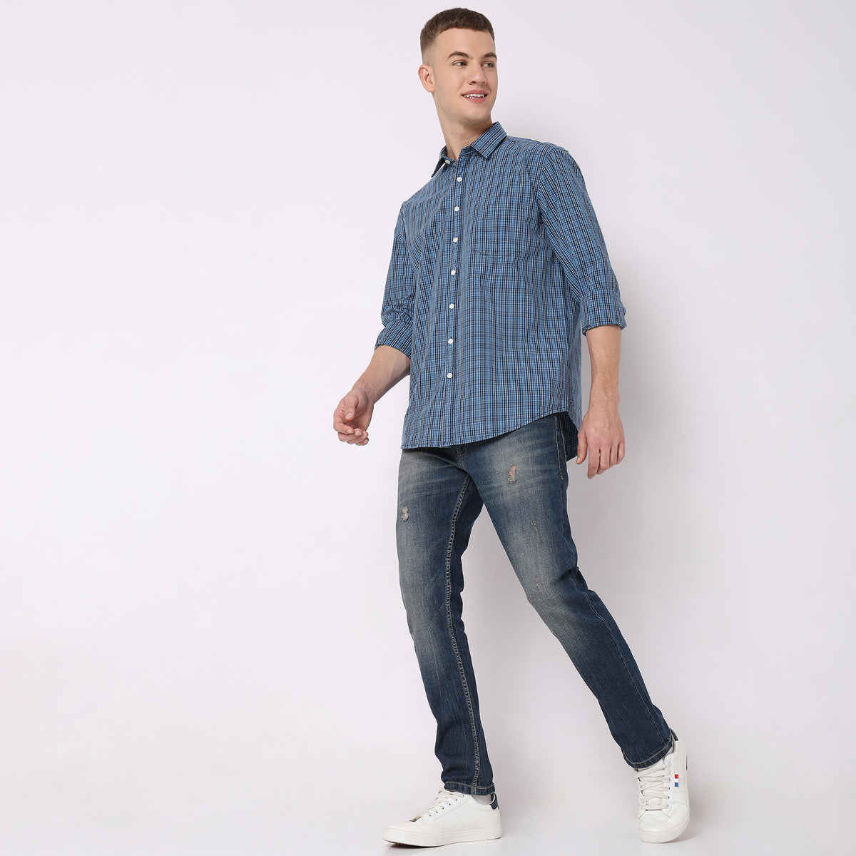 Regular Fit Checkered Shirt