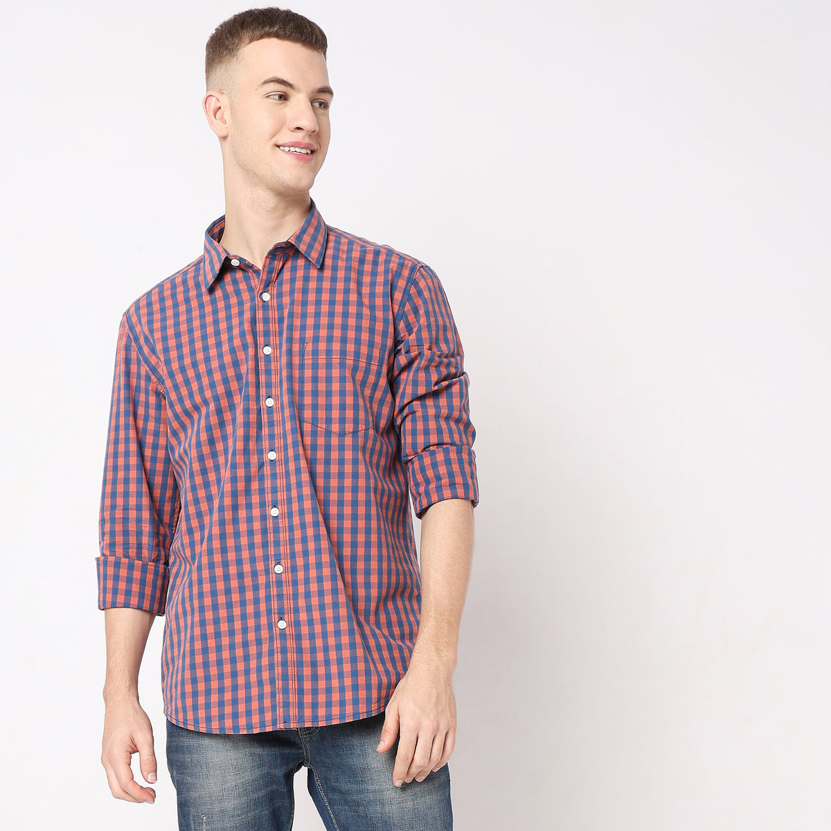 Regular Fit Checkered Shirt