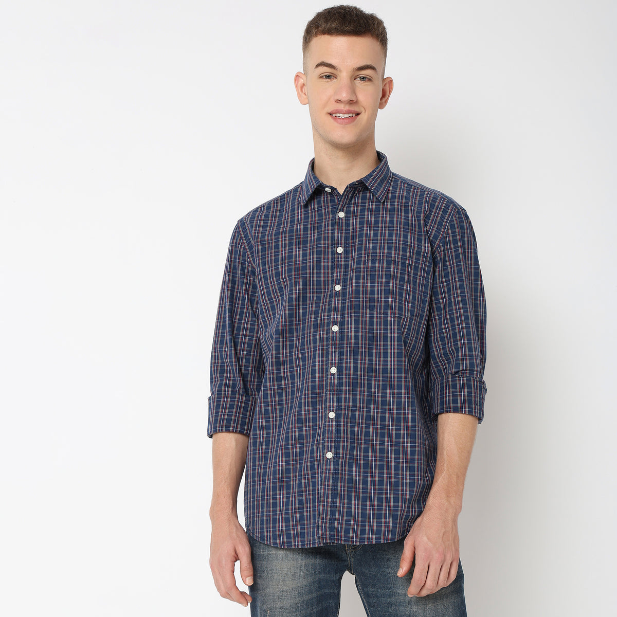 Regular Fit Checkered Shirt