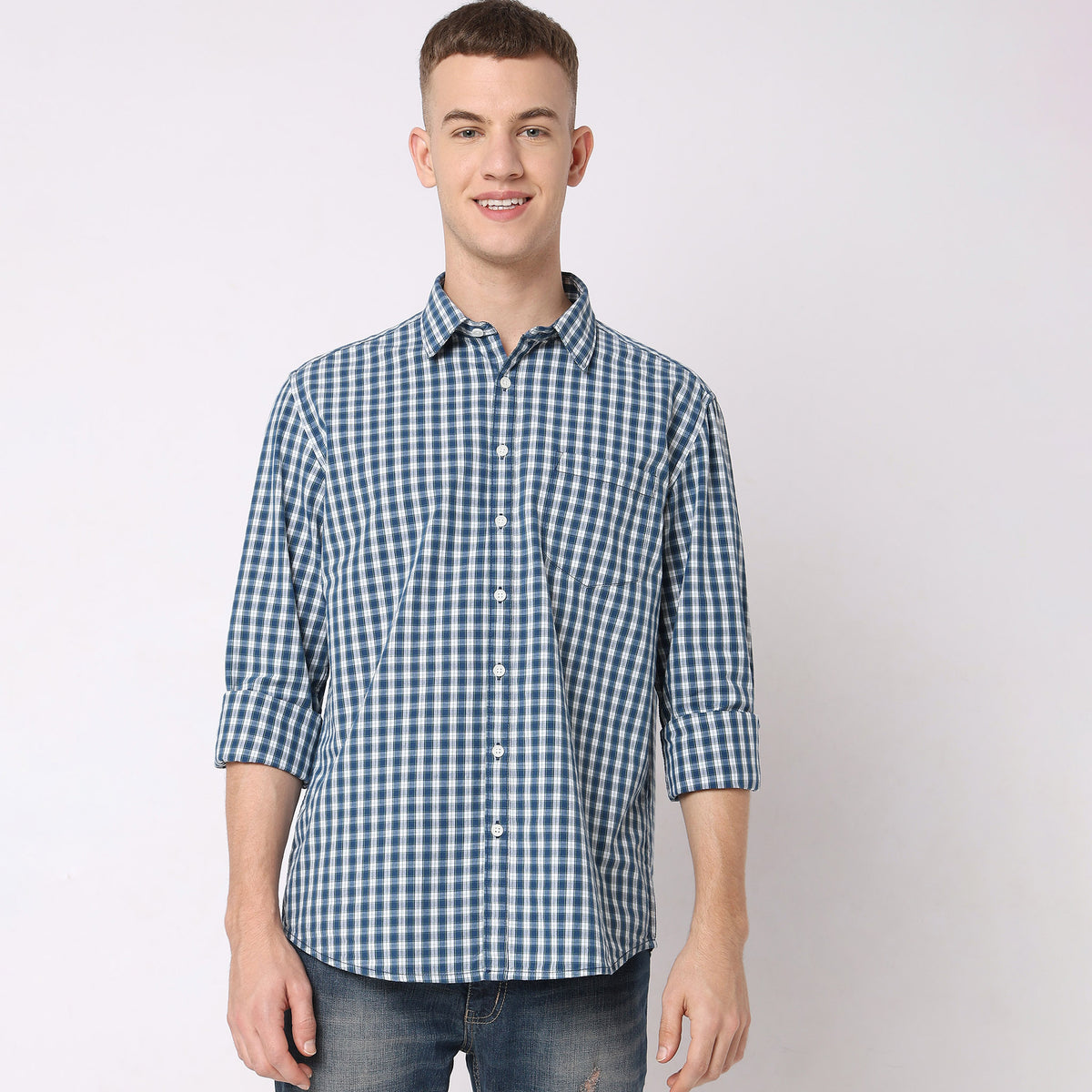 Regular Fit Checkered Shirt