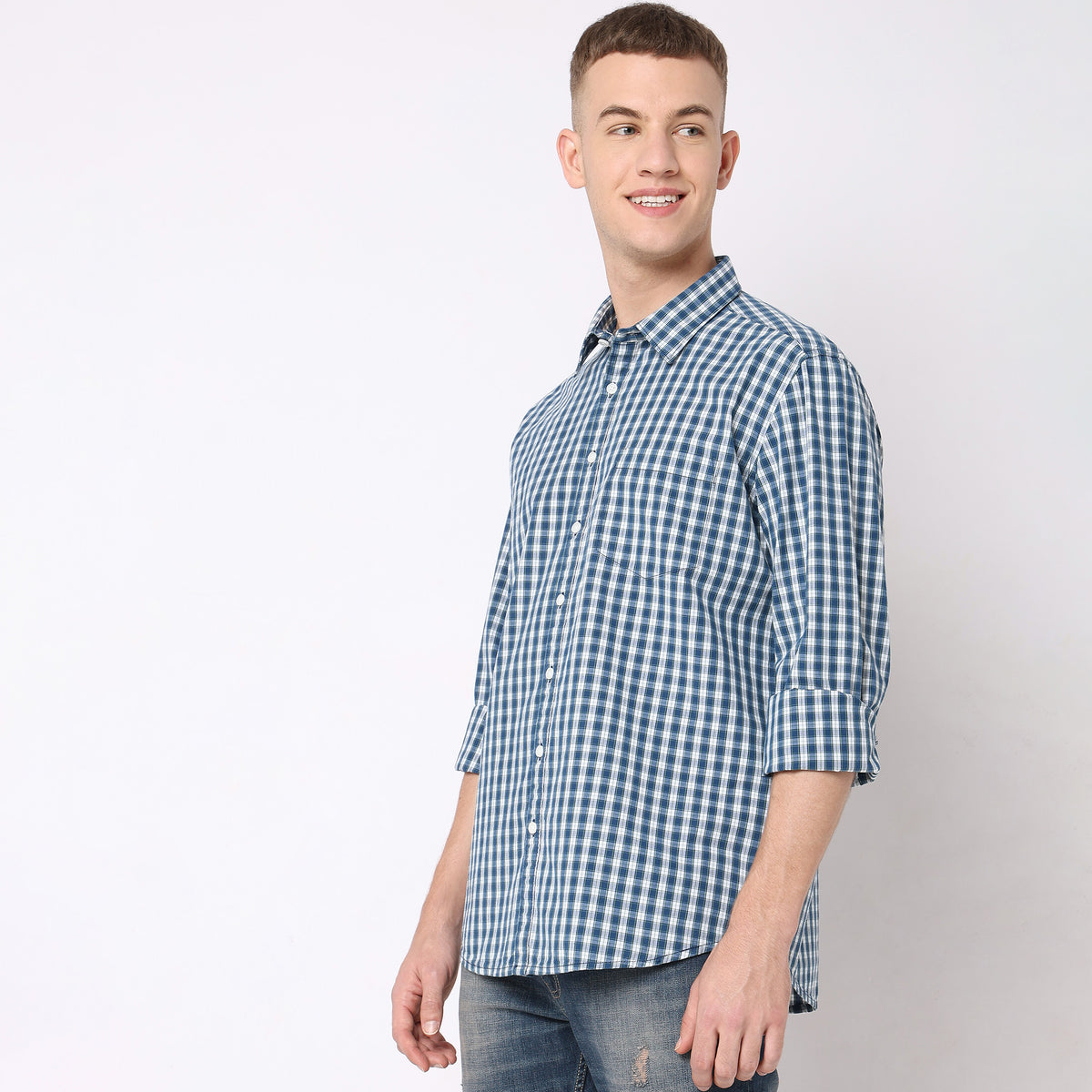 Regular Fit Checkered Shirt