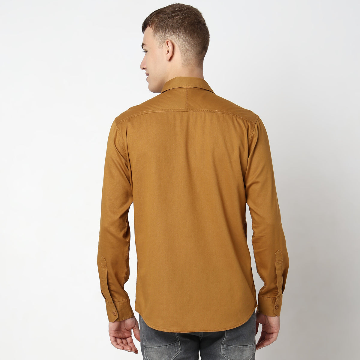 Regular Fit Solid Shirt