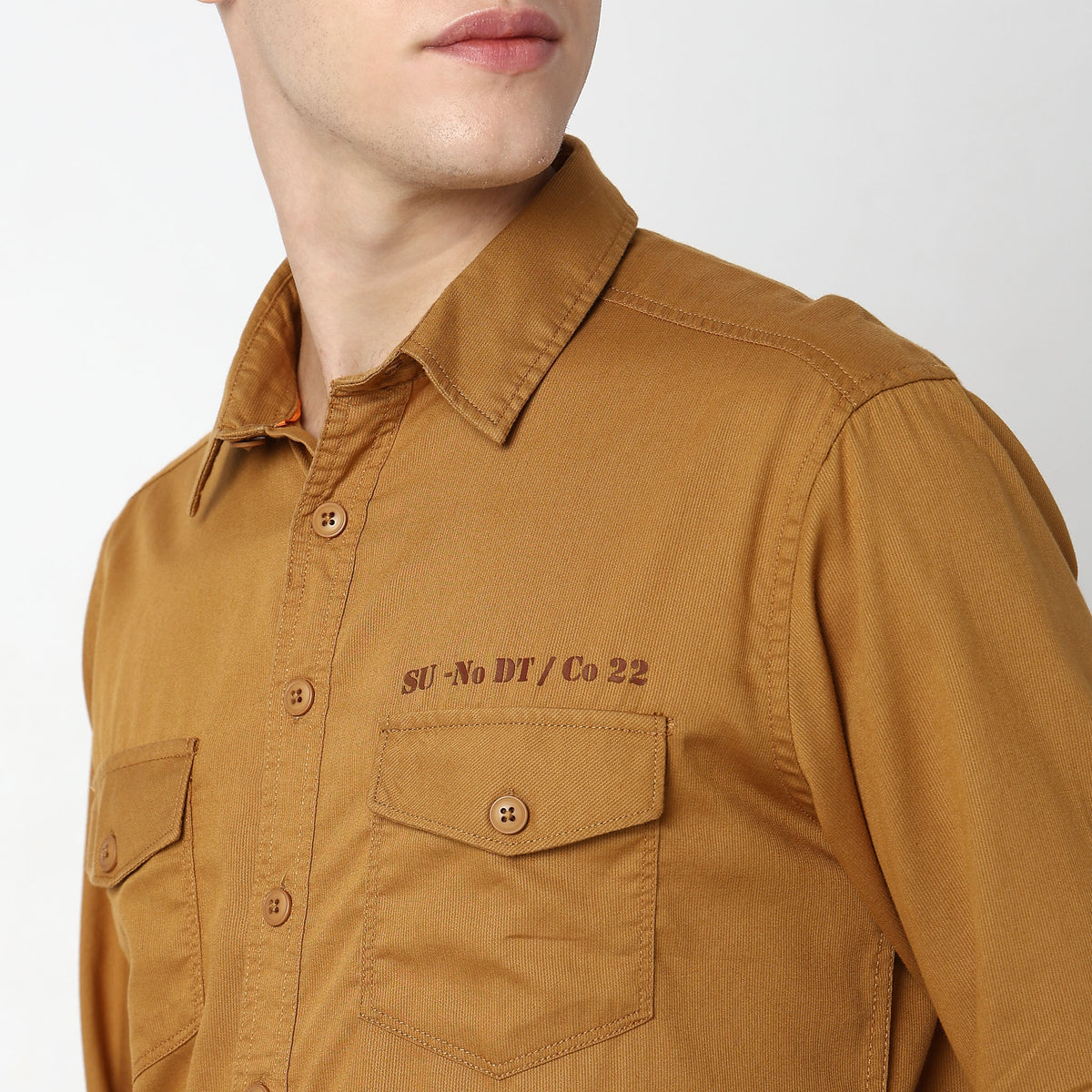 Regular Fit Solid Shirt