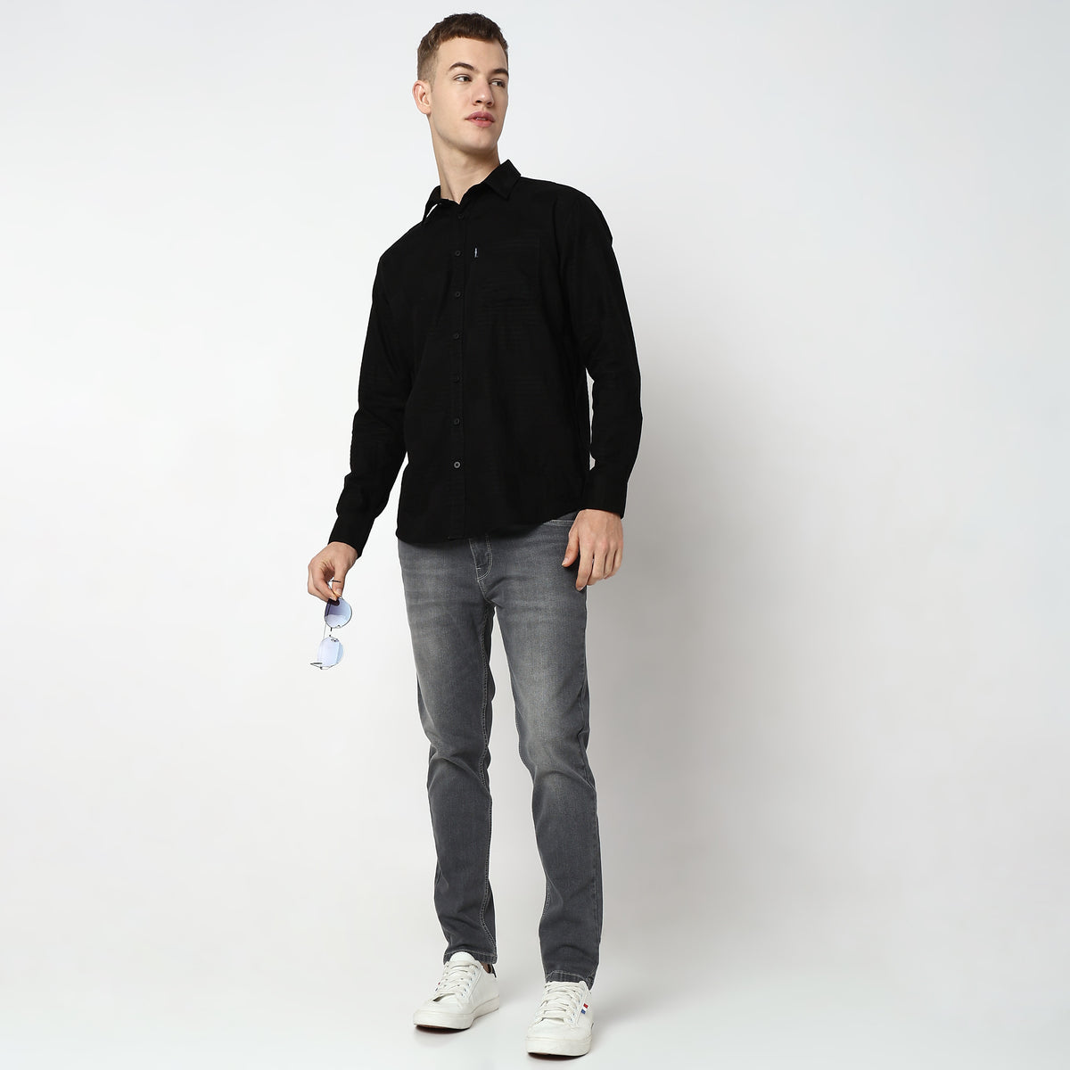 Regular Fit Solid Shirt