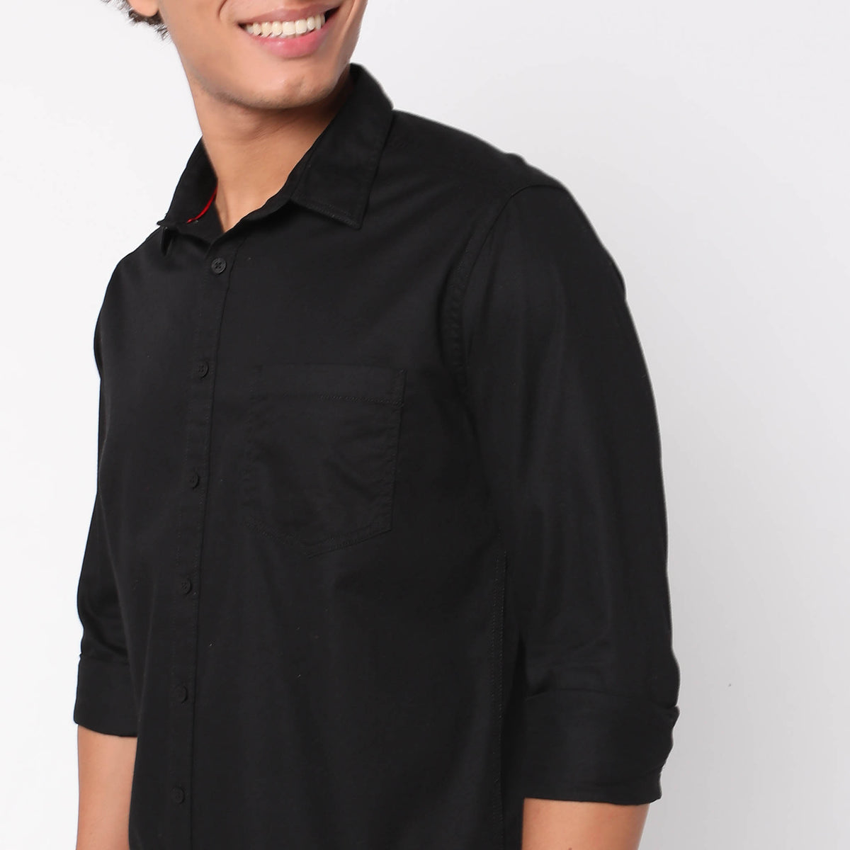 Slim Fit Solid Shirt