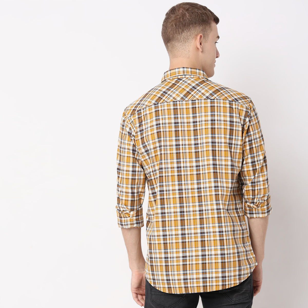 Slim Fit Checkered Shirt