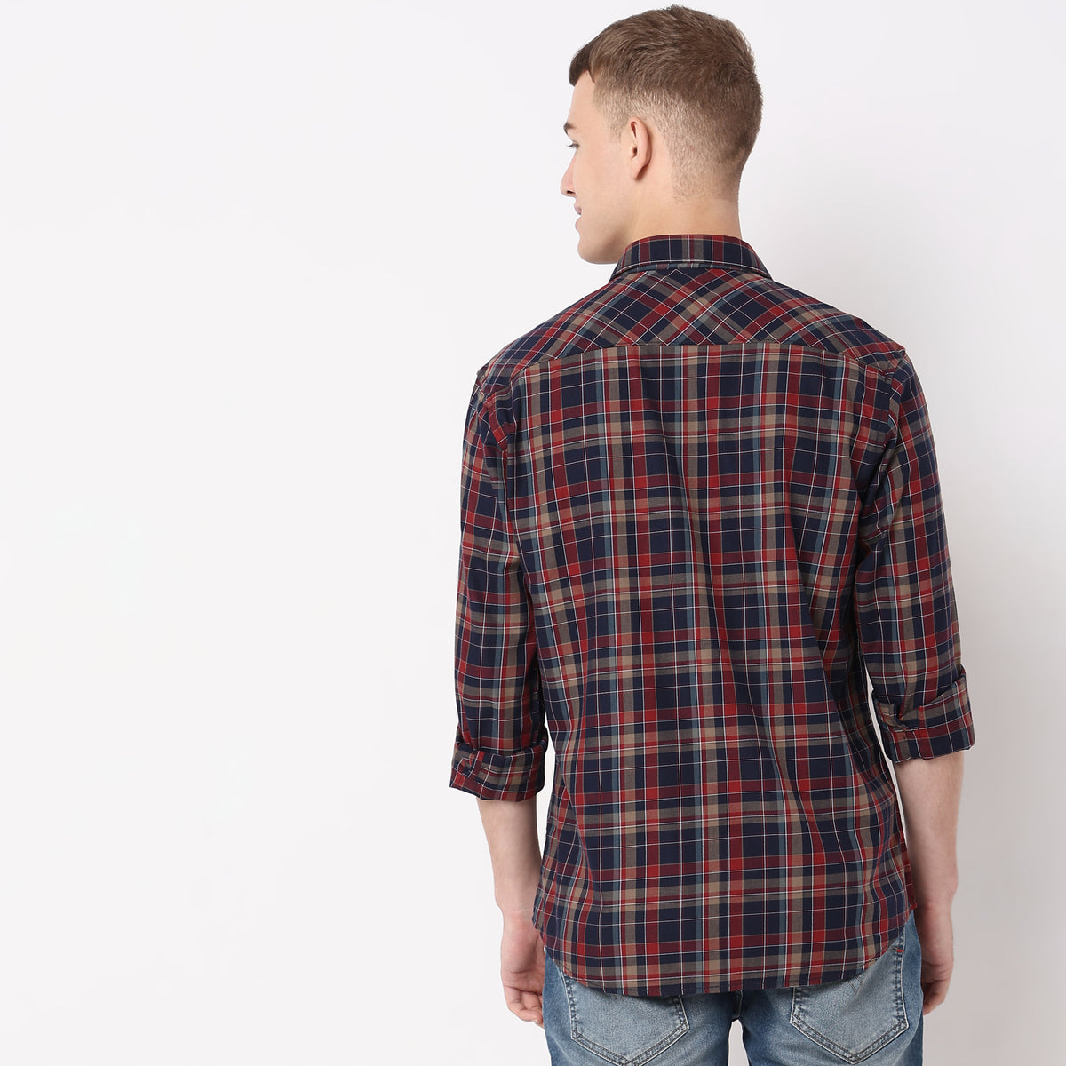 Slim Fit Checkered Shirt