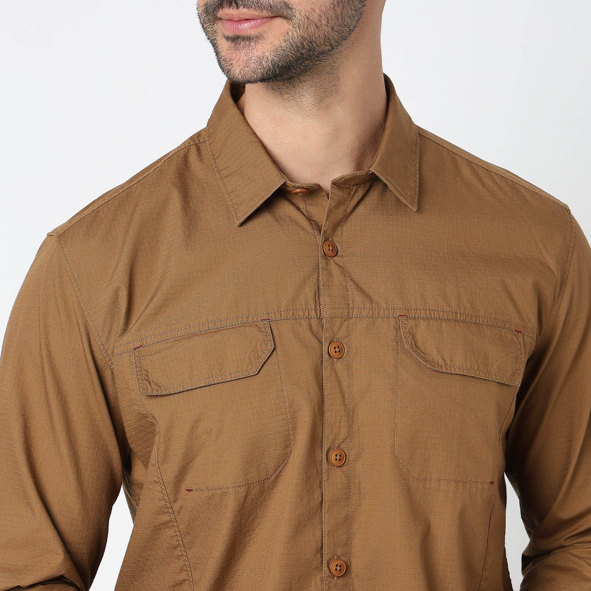 Regular Fit Solid Shirt