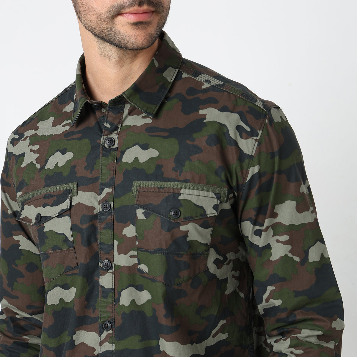 Regular Fit Camo Shirt