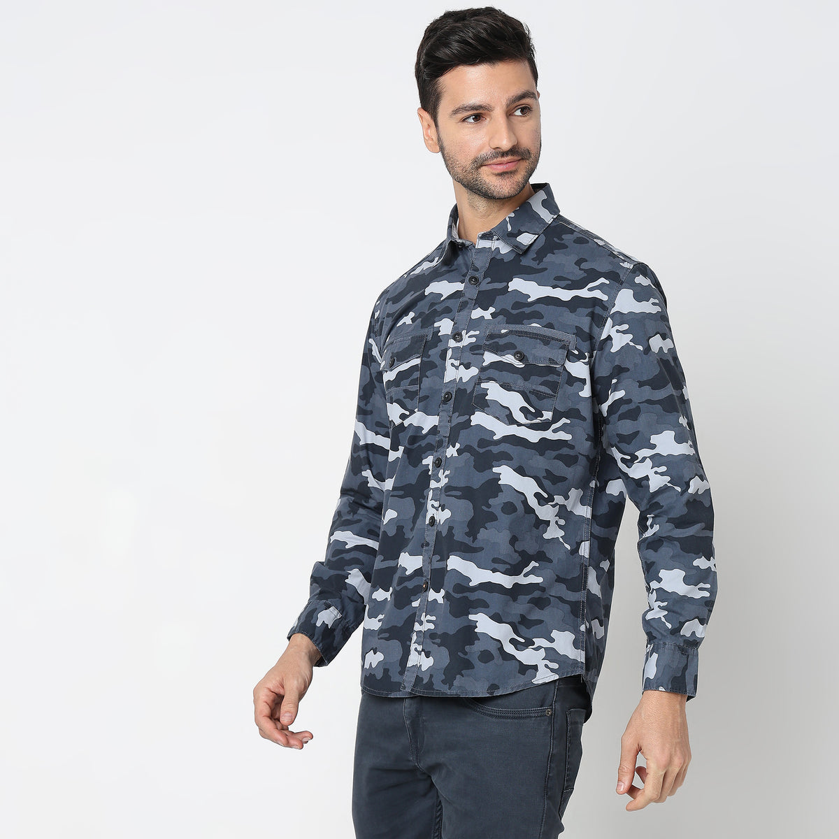 Regular Fit Camo Shirt