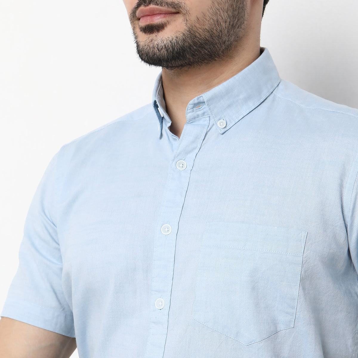 Regular Fit Solid Shirt