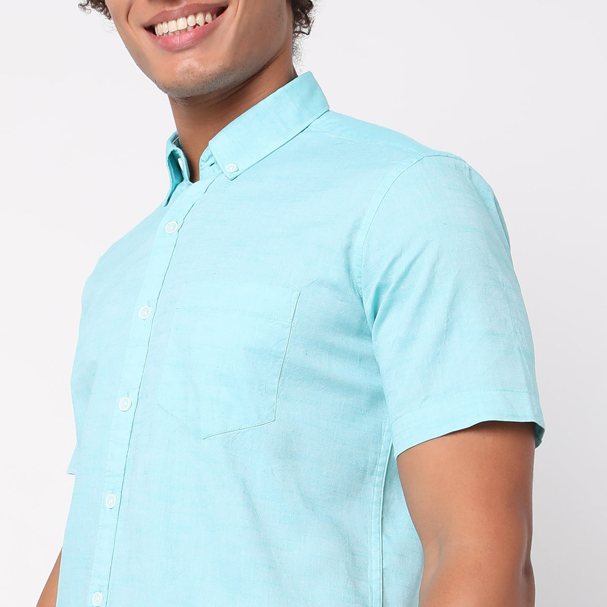 Regular Fit Solid Shirt