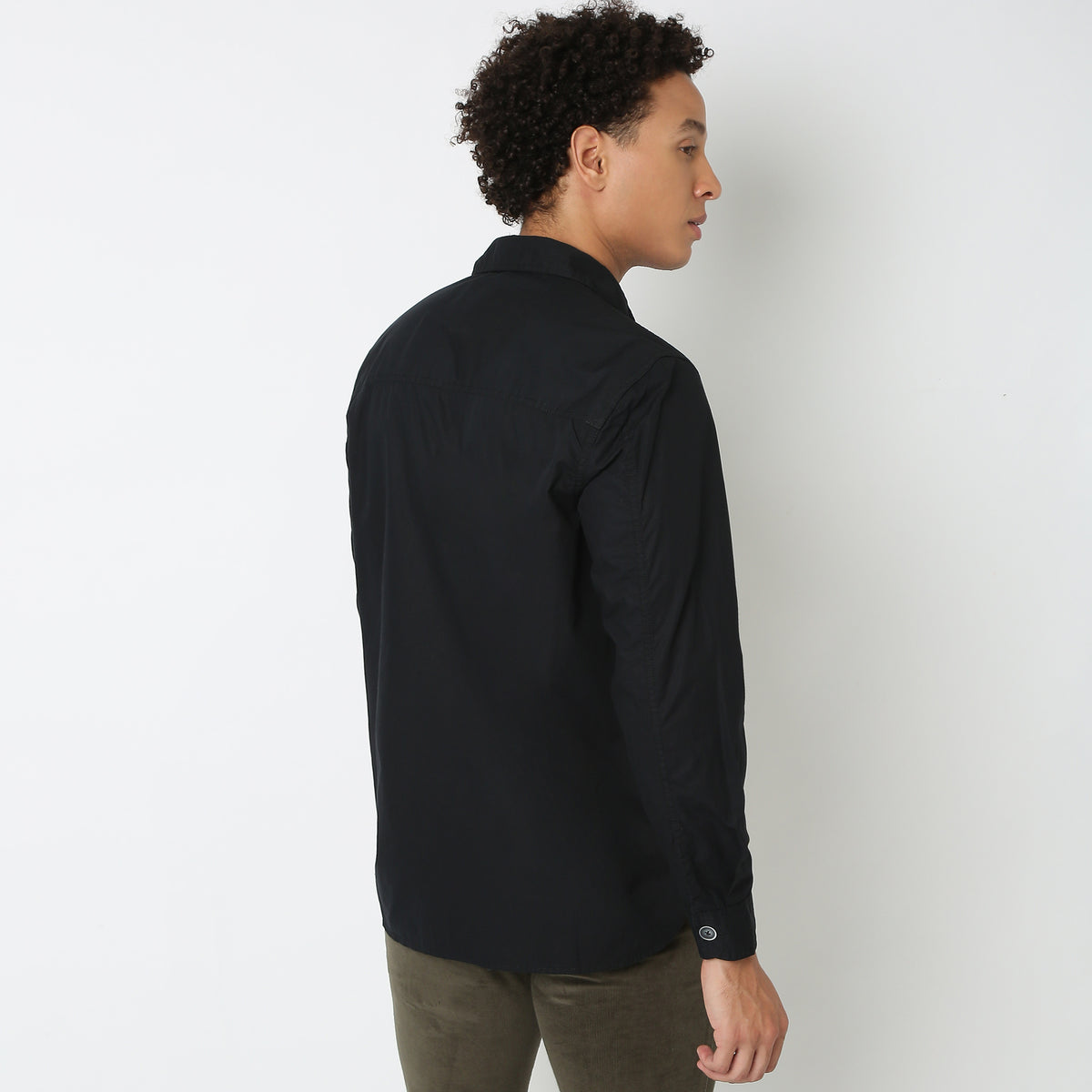 Regular Fit Solid Shirt