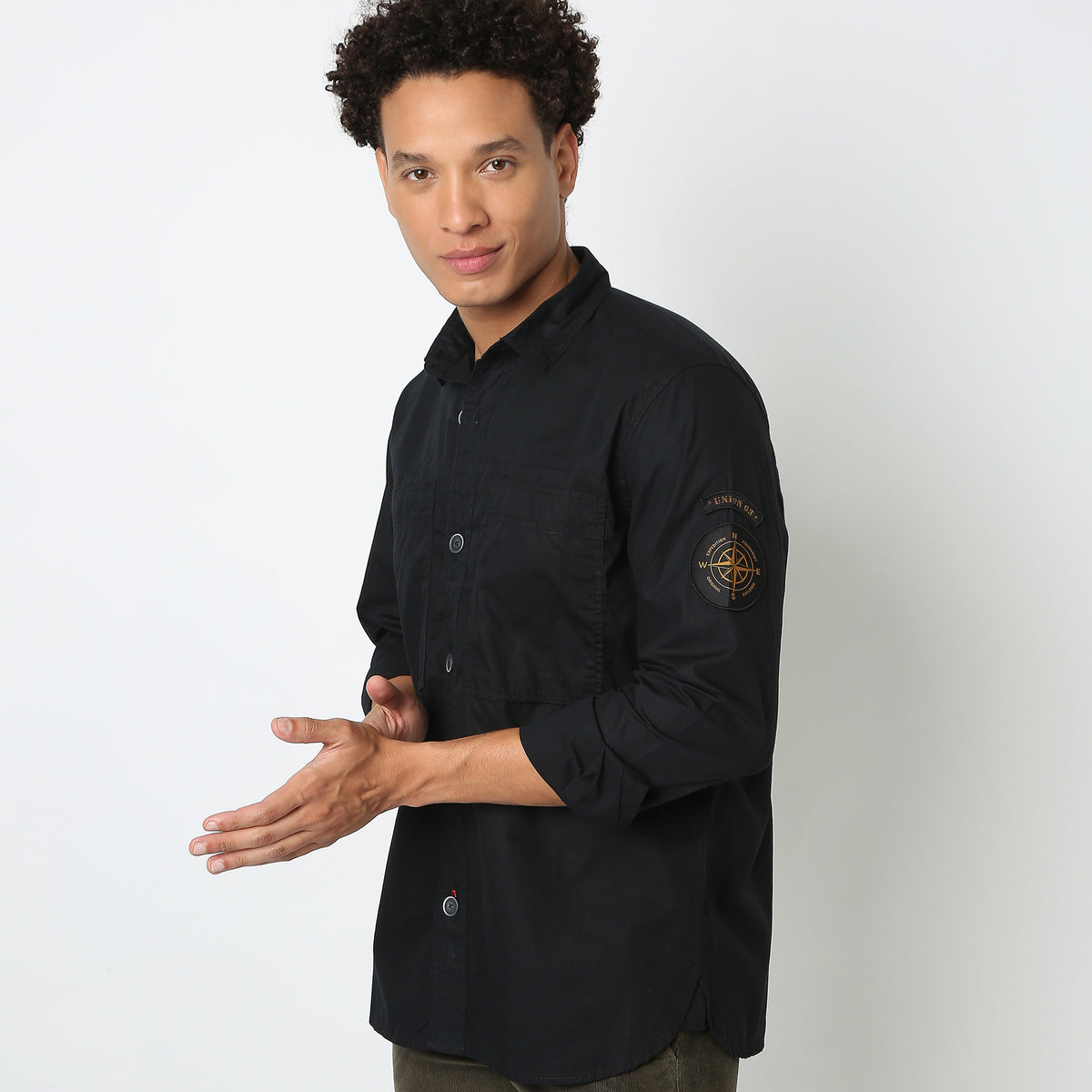 Regular Fit Solid Shirt