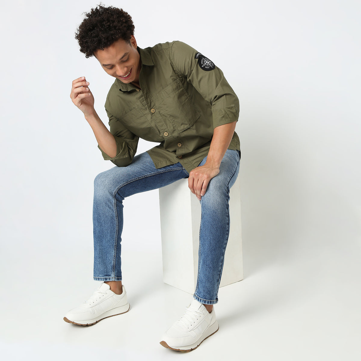 Regular Fit Solid Shirt