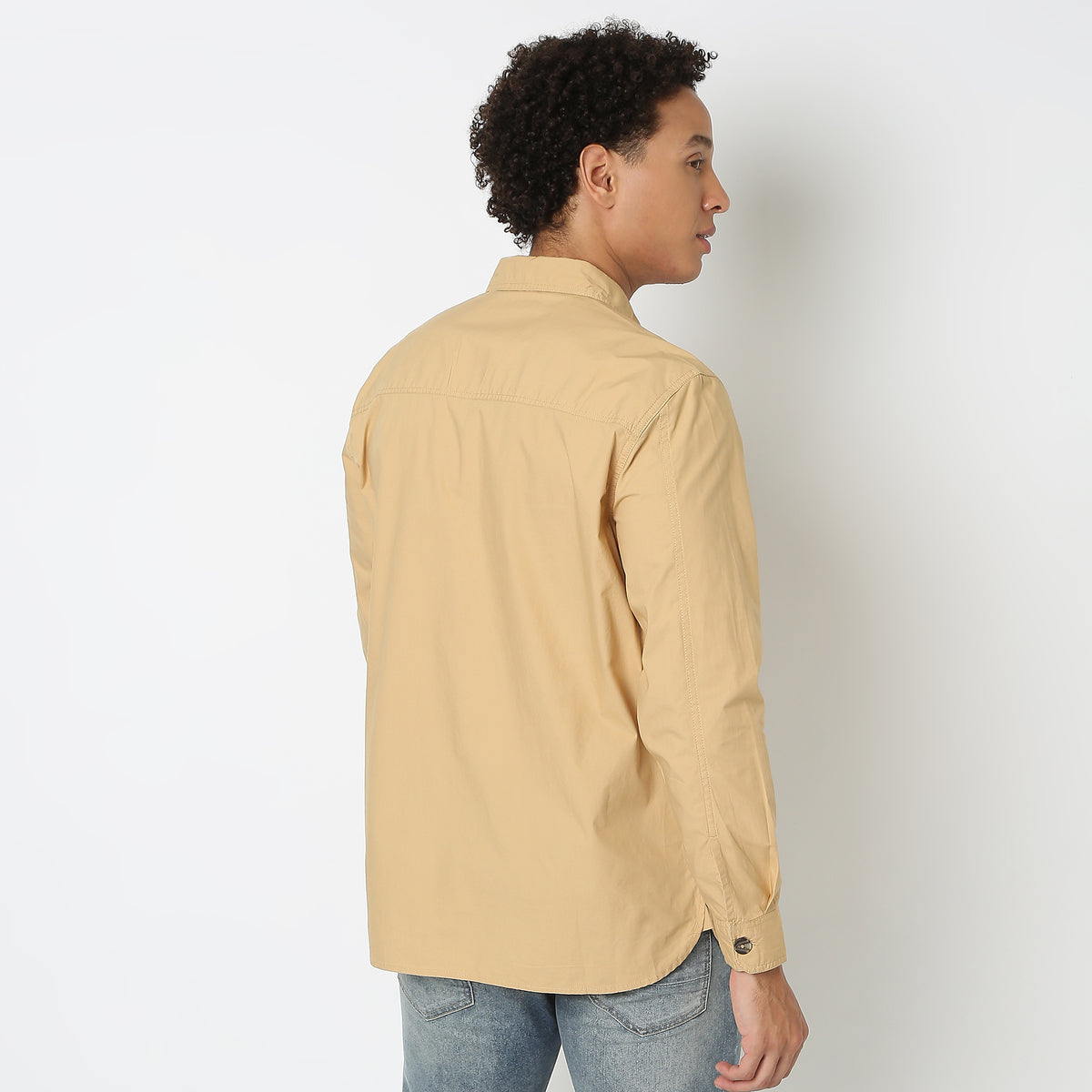 Regular Fit Solid Shirt