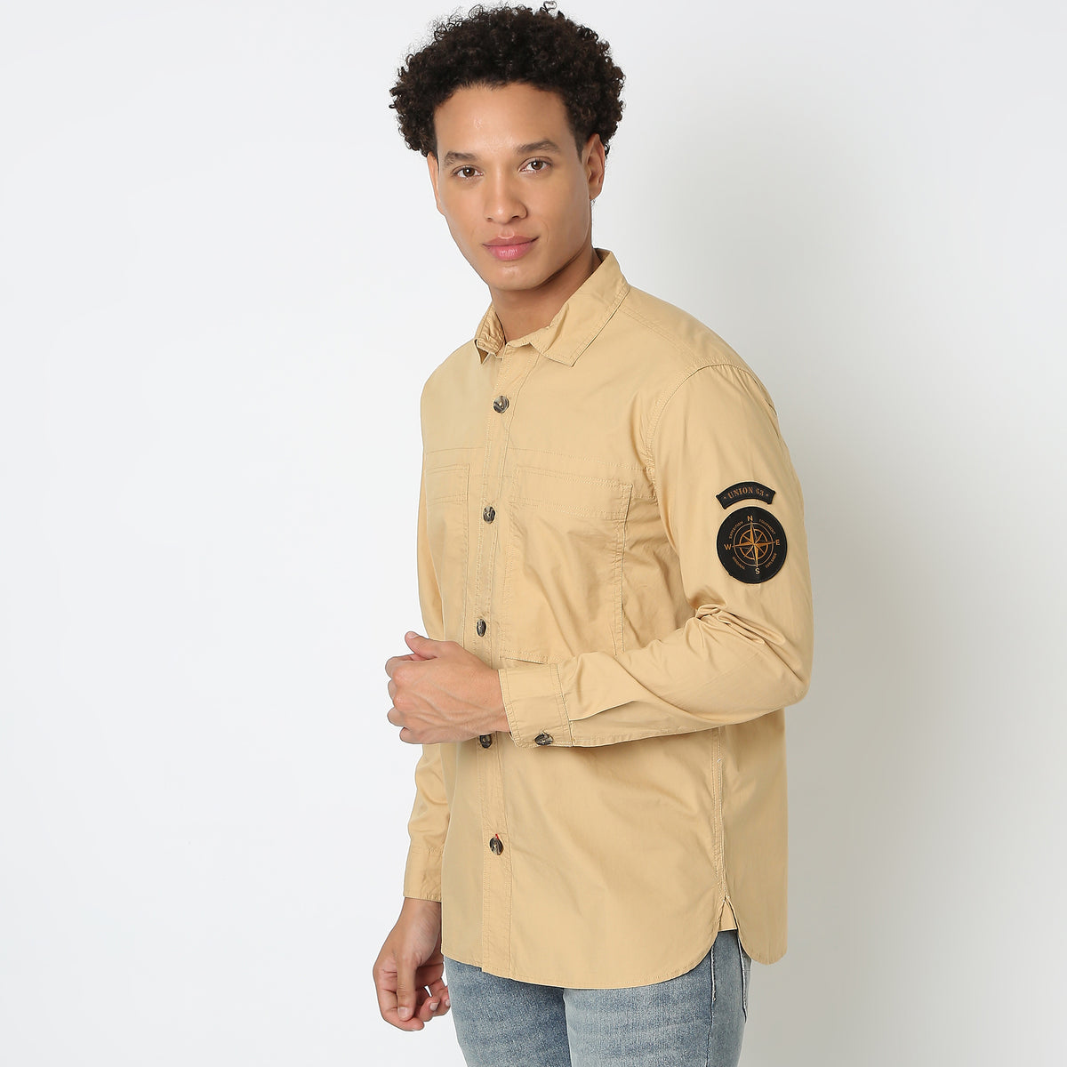 Regular Fit Solid Shirt