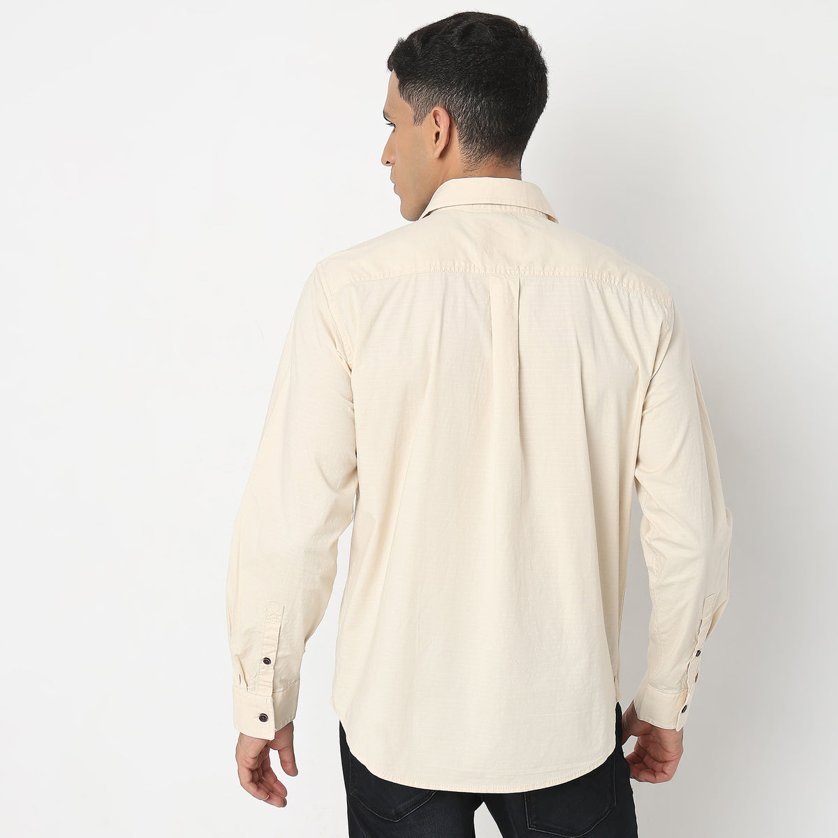 Regular Fit Solid Shirt