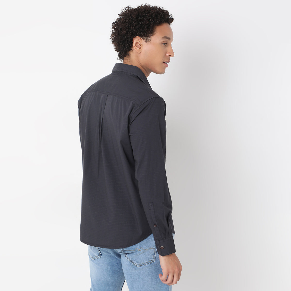 Regular Fit Solid Shirt