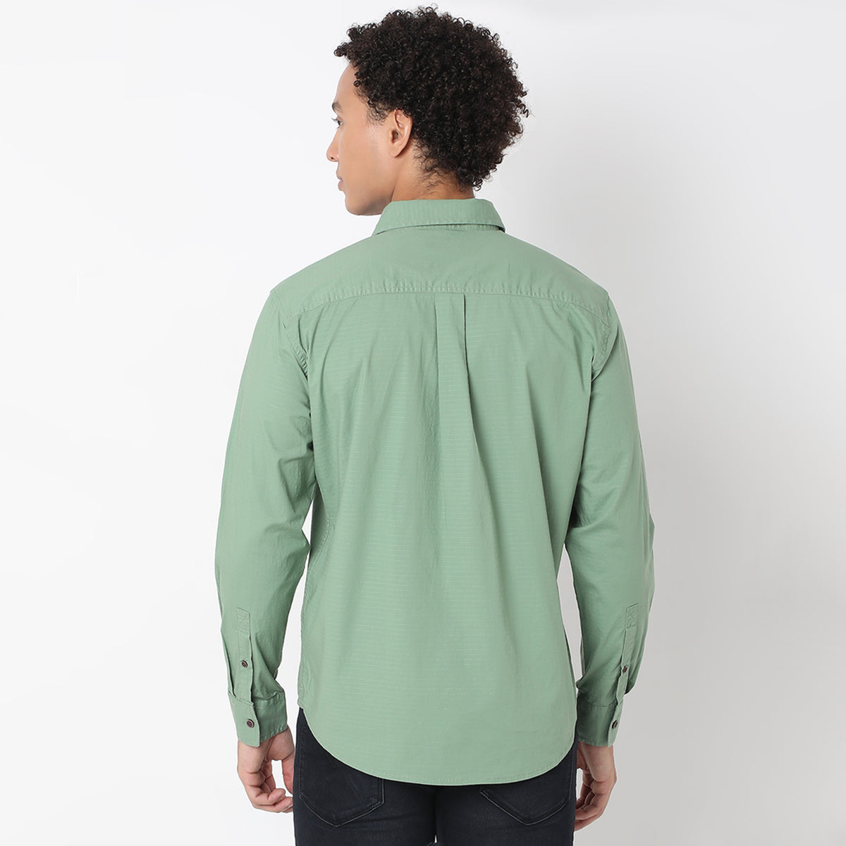 Regular Fit Solid Shirt