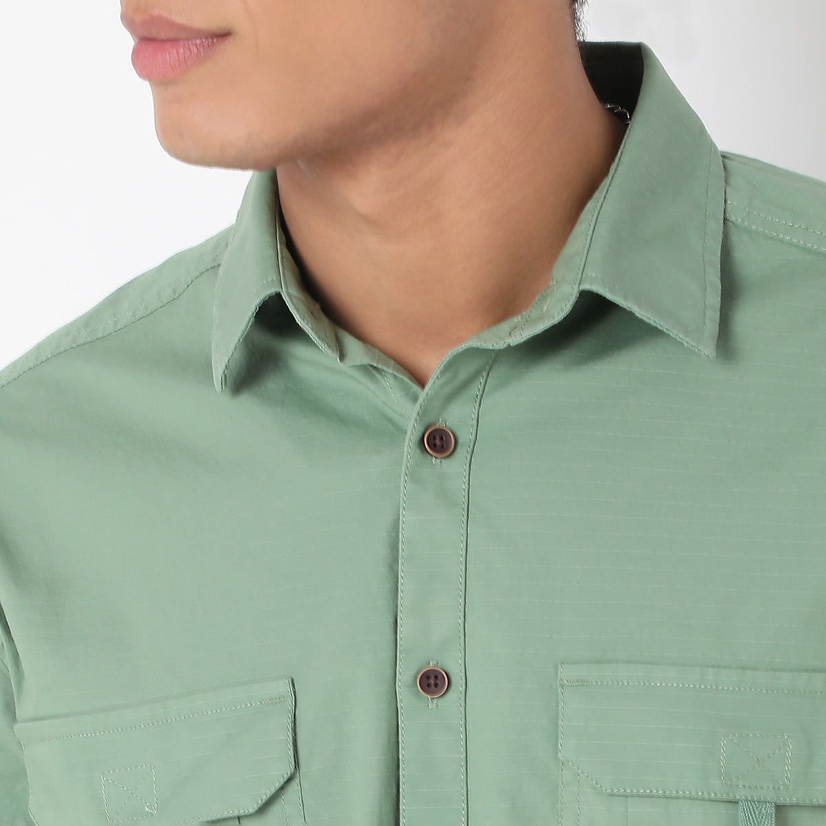 Regular Fit Solid Shirt