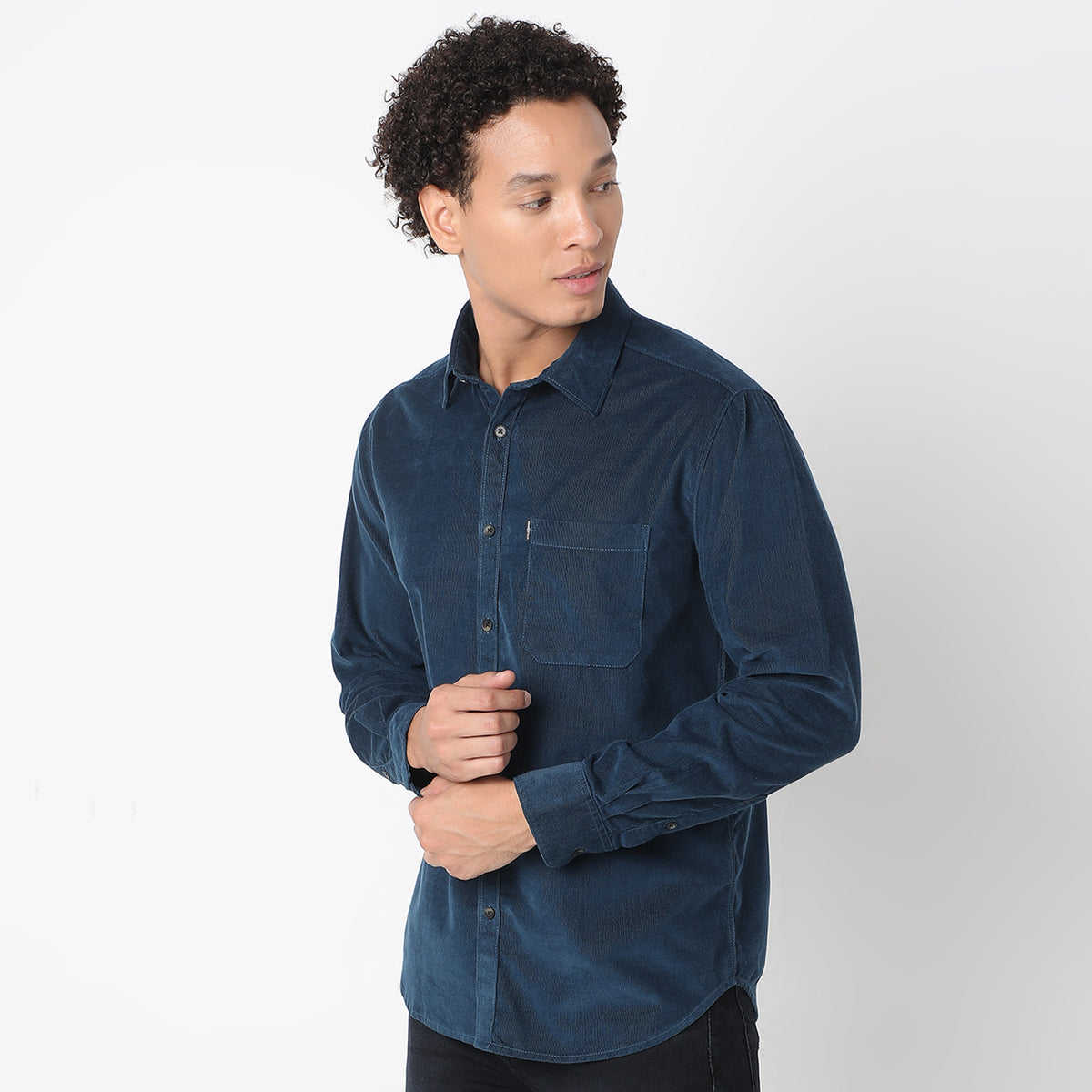 Slim Fit Solid Shirt