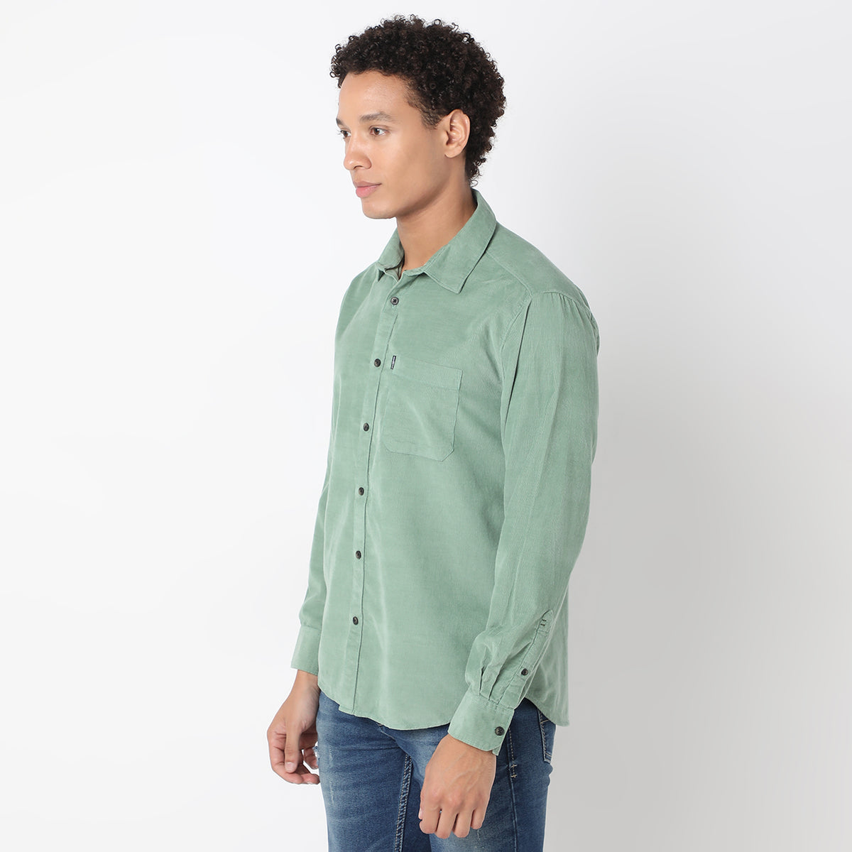 Slim Fit Solid Shirt