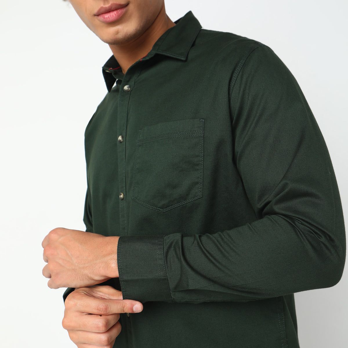 Regular Fit Solid Shirt