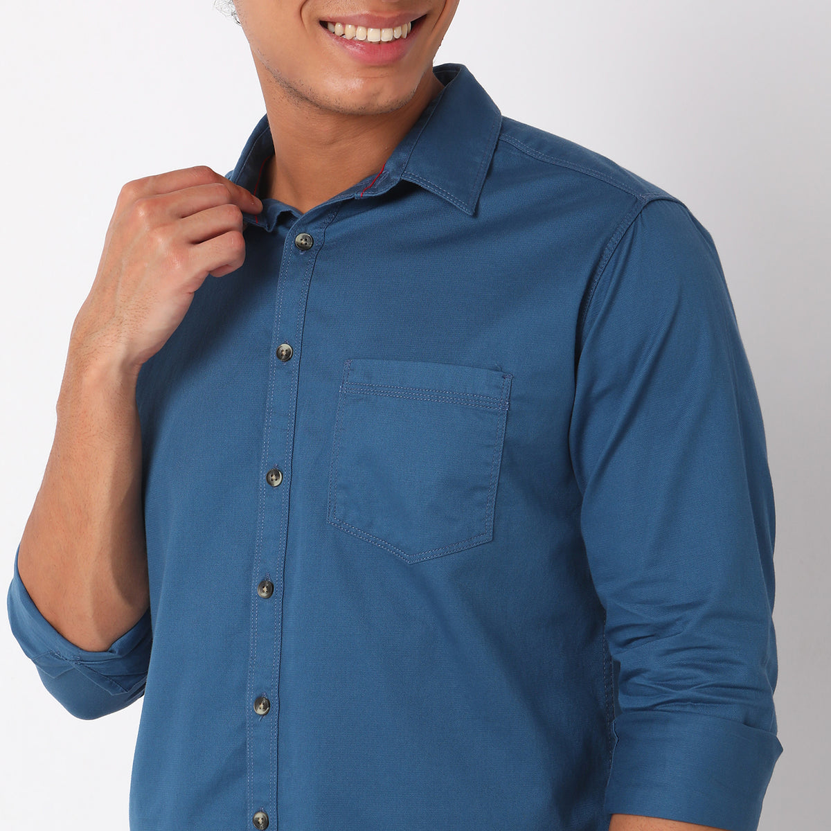 Regular Fit Solid Shirt